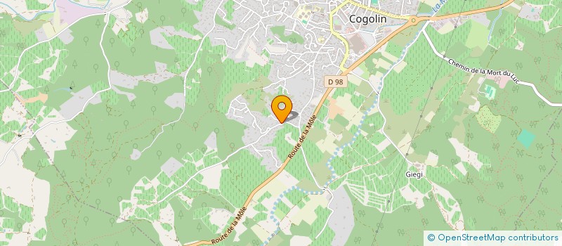 localisation de l'entreprise MONSIEUR GAETAN TRUCHOT à COGOLIN