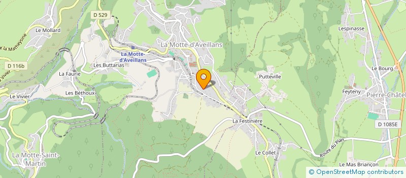 localisation de l'entreprise MONSIEUR GAETAN UGNON-FLEURY à LA MOTTE-D'AVEILLANS