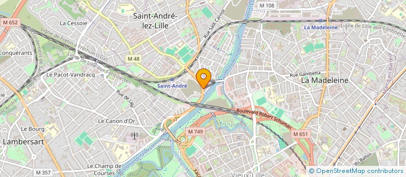 localisation de l'entreprise MONSIEUR GAETAN VAN CAEMERBEKE  SAINT-ANDRE-LEZ-LILLE