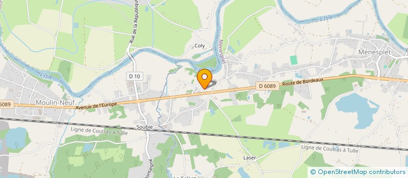 localisation de l'entreprise MONSIEUR GAETAN VAYSSE  MENESPLET