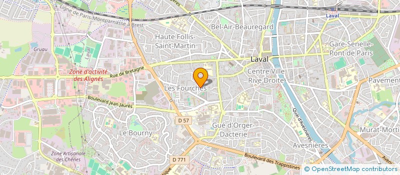 localisation de l'entreprise MONSIEUR GAETAN VETILLARD à LAVAL