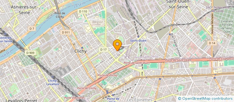 localisation de l'entreprise MONSIEUR GAETAN VEYRET à CLICHY