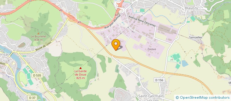 localisation de l'entreprise MONSIEUR GAETAN VIGOUROUX à SAINT-GERMAIN-LAPRADE