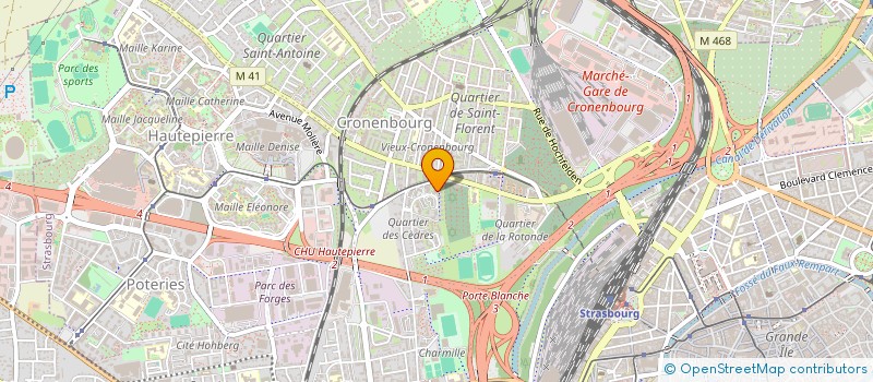 localisation de l'entreprise MONSIEUR GAETAN WELTZER à STRASBOURG