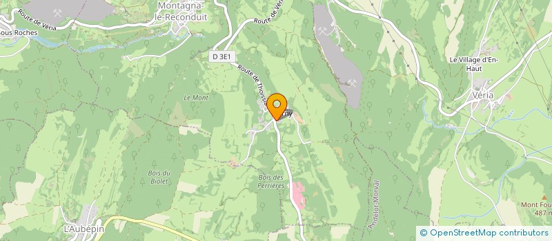 localisation de l'entreprise MONSIEUR GAETAN YONNET  MONTAGNA-LE-RECONDUIT