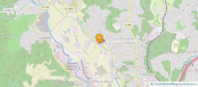 localisation de l'entreprise MONSIEUR GAETANO ABELLA à LA ROQUETTE-SUR-SIAGNE