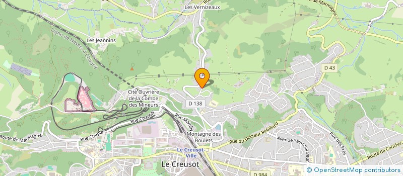 localisation de l'entreprise MONSIEUR GAETANO VENEZIANO  LE CREUSOT