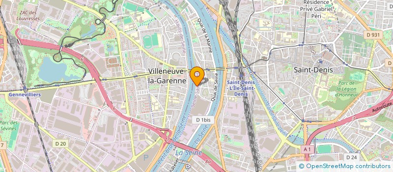 localisation de l'entreprise MONSIEUR GAIA AISSAOUI  L'ILE-SAINT-DENIS