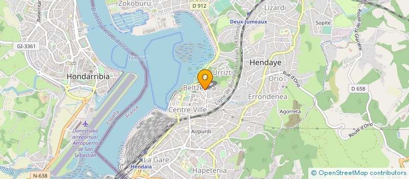 localisation de l'entreprise MONSIEUR GAIZKA RODRIGUEZ PUJOL  HENDAYE