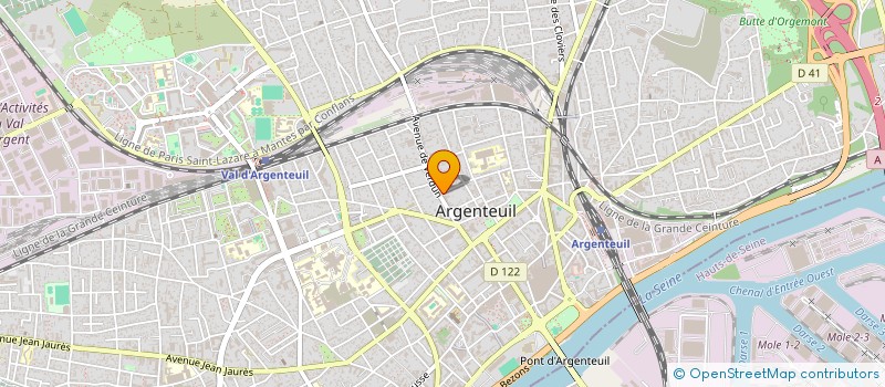 localisation de l'entreprise MONSIEUR GAJARDO VARGAS à ARGENTEUIL