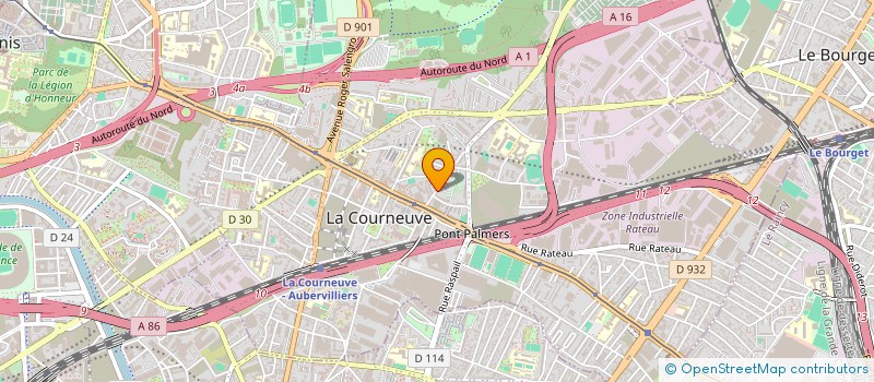 localisation de l'entreprise MONSIEUR GAKOU DA CONCEICAO ALVARO à LA COURNEUVE