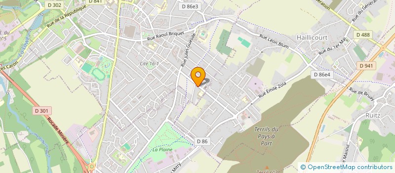 localisation de l'entreprise MONSIEUR GALAAD BLARY  BRUAY-LA-BUISSIERE