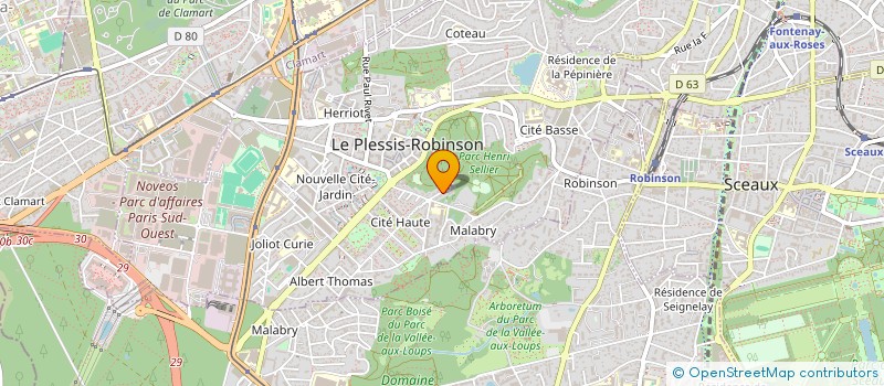 localisation de l'entreprise MONSIEUR GALAAD RIZET à LE PLESSIS-ROBINSON
