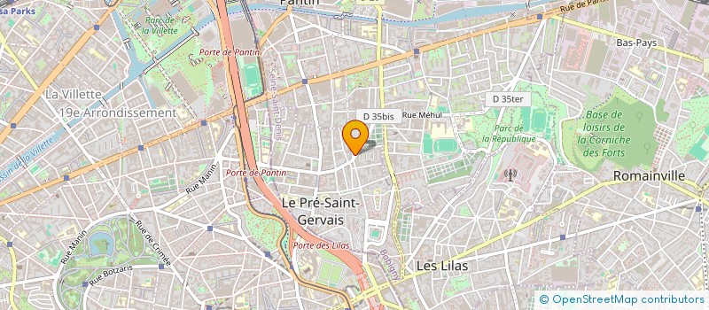 localisation de l'entreprise MONSIEUR GALADIO TRAORE à LE PRE-SAINT-GERVAIS