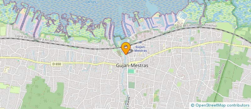 localisation de l'entreprise MONSIEUR GALAHAD LEFEBVRE  GUJAN-MESTRAS