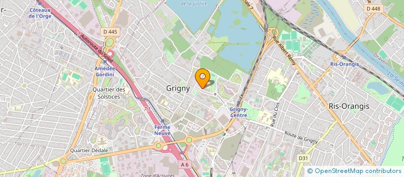 localisation de l'entreprise MONSIEUR GALASS SEYE  GRIGNY