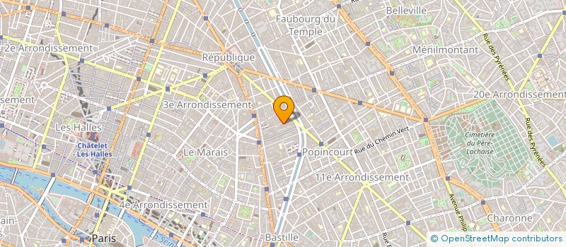 localisation de l'entreprise MONSIEUR GALLIEN GUIBERT  PARIS