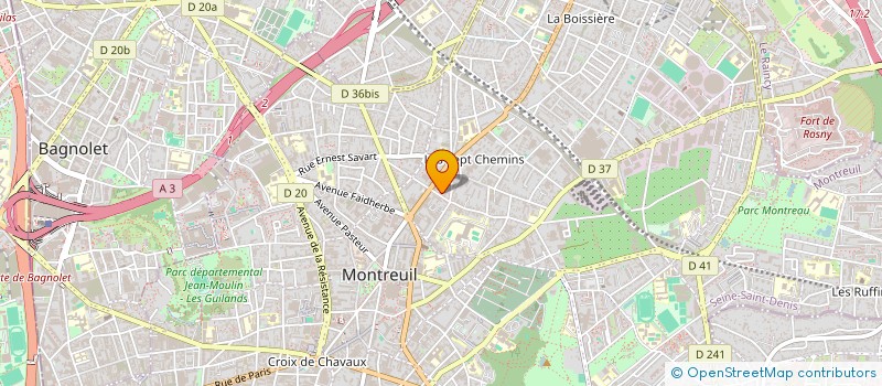 localisation de l'entreprise MONSIEUR GANA MADAOUI à MONTREUIL