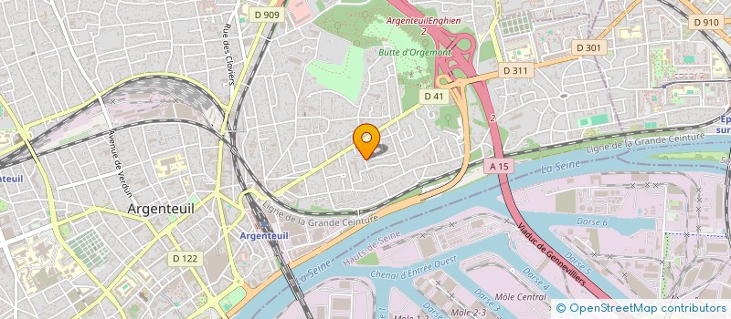 localisation de l'entreprise MONSIEUR GANDHI NILO  ARGENTEUIL