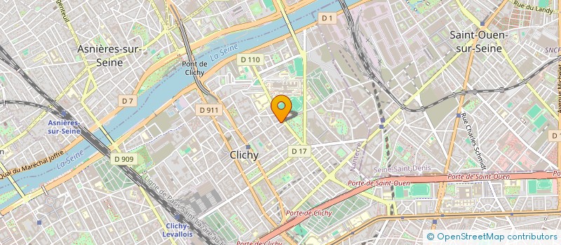 localisation de l'entreprise MONSIEUR GANDO BARRY à CLICHY
