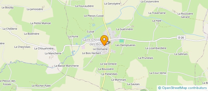 localisation de l'entreprise MONSIEUR GANESY VELONKASY  SAINT-CHRISTOPHE-DES-BOIS