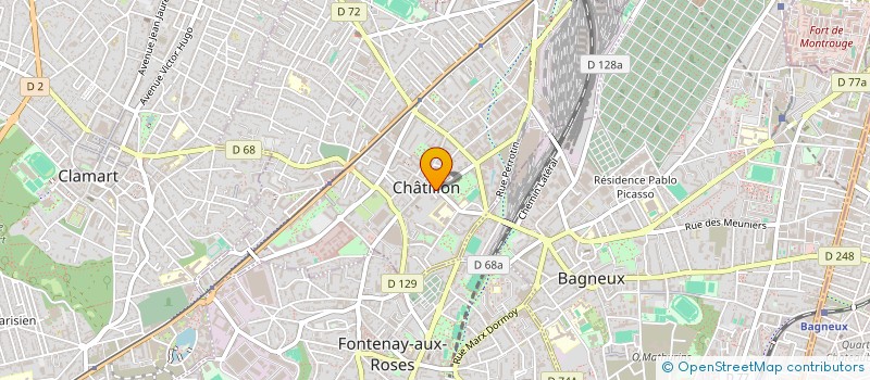 localisation de l'entreprise MONSIEUR GANG LIU  CHATILLON