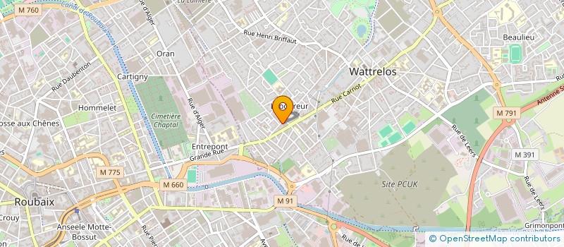 localisation de l'entreprise MONSIEUR GAOTTI COUSIN  WATTRELOS