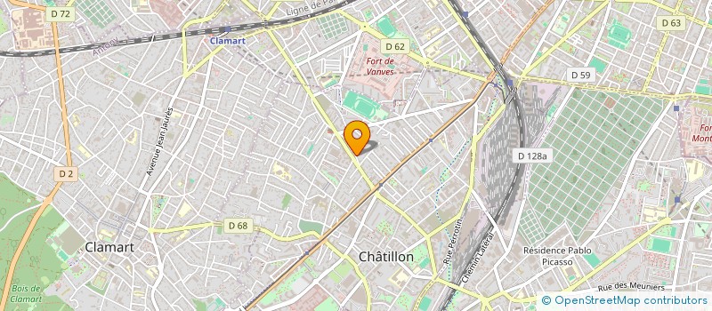 localisation de l'entreprise MONSIEUR GAOUSSOU BADJI  CHATILLON