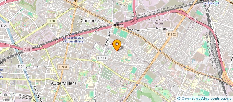 localisation de l'entreprise MONSIEUR GAOUSSOU DIABAGATE  AUBERVILLIERS