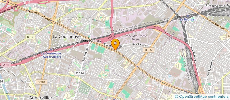 localisation de l'entreprise MONSIEUR GAOUSSOU DOSSO  LA COURNEUVE