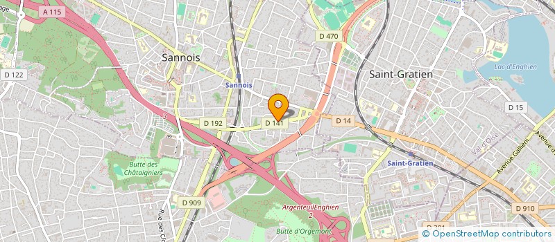 localisation de l'entreprise MONSIEUR GAOUSSOU KONE  SANNOIS