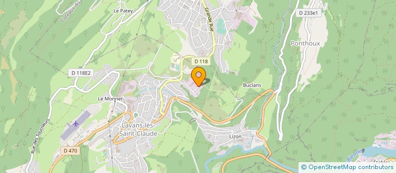 localisation de l'entreprise MONSIEUR GARAGE CHEZ FA VTM SID FARID  LAVANS-LES-SAINT-CLAUDE