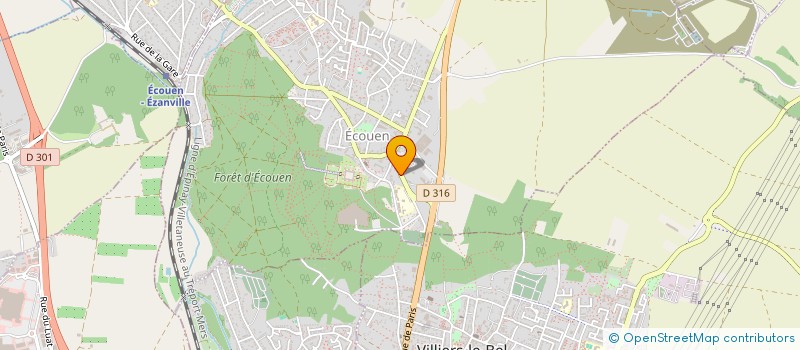 localisation de l'entreprise MONSIEUR GARDY DESTINE  ECOUEN