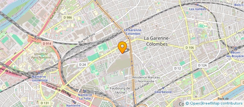 localisation de l'entreprise MONSIEUR GARENNE-COLOMBES LUC LA  LA GARENNE-COLOMBES