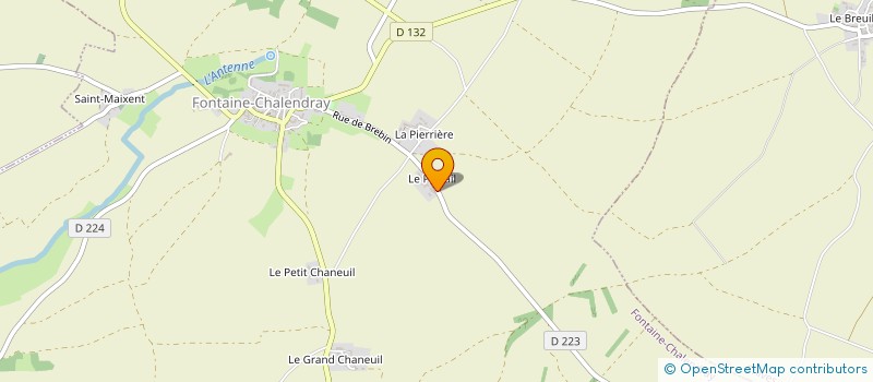 localisation de l'entreprise MONSIEUR GARETH ELDRIDGE  FONTAINE-CHALENDRAY