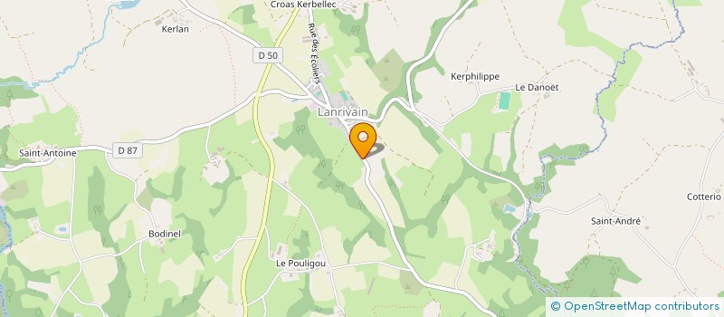 localisation de l'entreprise MONSIEUR GARETH KERRY  LANRIVAIN