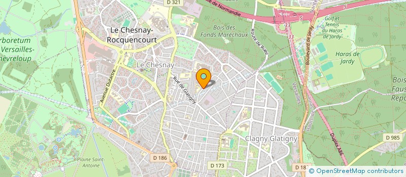 localisation de l'entreprise MONSIEUR GARIS BILLAI  LE CHESNAY-ROCQUENCOURT