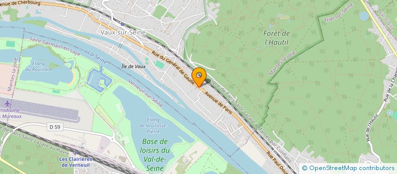 localisation de l'entreprise MONSIEUR GARNIER NGOMA PANZU  VAUX-SUR-SEINE