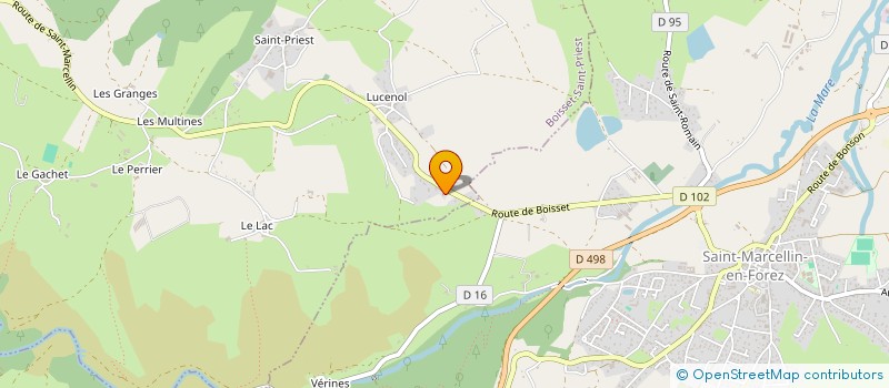 localisation de l'entreprise MONSIEUR GARNIK KOCHOIAN  BOISSET-SAINT-PRIEST