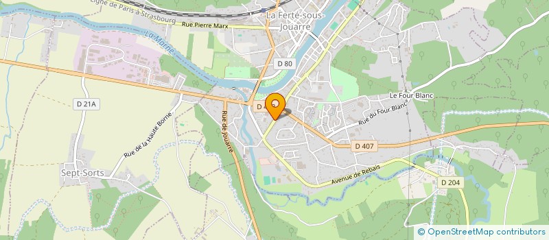 localisation de l'entreprise MONSIEUR GARRY GRADEL  LA FERTE-SOUS-JOUARRE