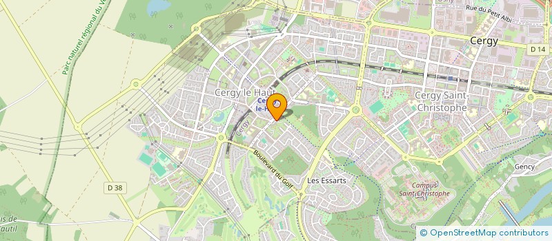 localisation de l'entreprise MONSIEUR GARRY PIERRE  CERGY