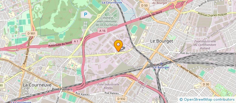 localisation de l'entreprise MONSIEUR GARRY POMPEE à LA COURNEUVE