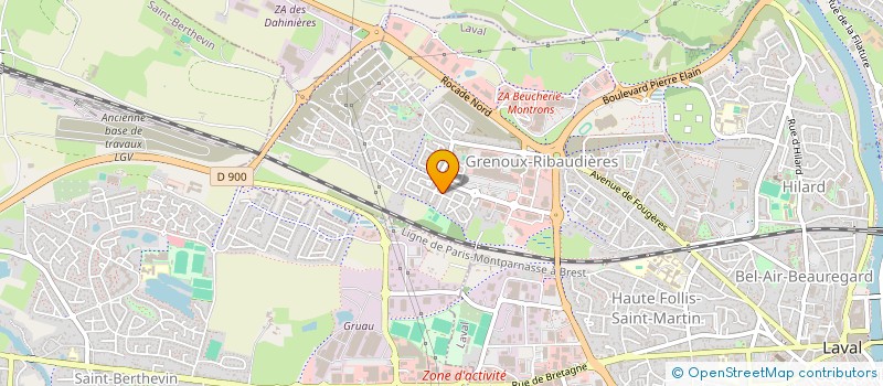 localisation de l'entreprise MONSIEUR GARRYCK OSARENREN  LAVAL