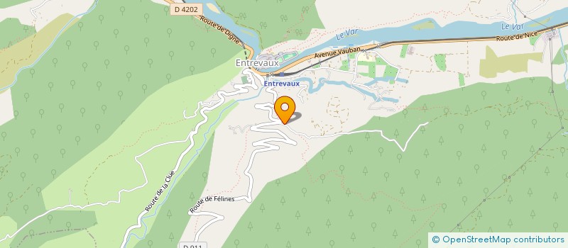 localisation de l'entreprise MONSIEUR GARY BAUDOIN  ENTREVAUX