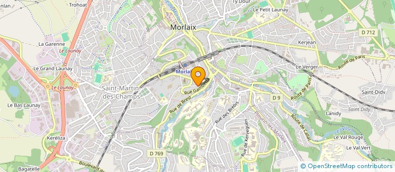 localisation de l'entreprise MONSIEUR GARY BENARD  MORLAIX