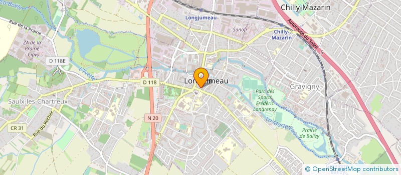 localisation de l'entreprise MONSIEUR GARY BORVAL à LONGJUMEAU