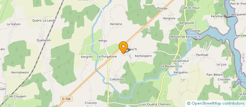 localisation de l'entreprise MONSIEUR GARY BOURGOUIN  CARNAC