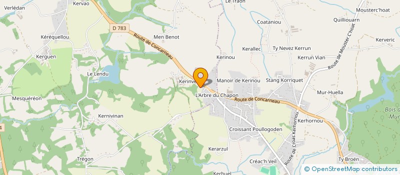 localisation de l'entreprise MONSIEUR GARY DEBOSSCHER à QUIMPER