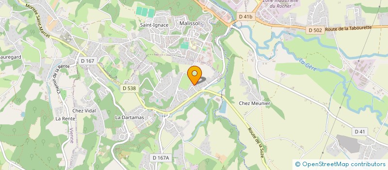 localisation de l'entreprise MONSIEUR GARY DESSALLES  SEYSSUEL