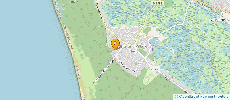 localisation de l'entreprise MONSIEUR GARY DUVERGER  LE GRAND-VILLAGE-PLAGE